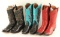 Lot of 3 Pairs Cowboy Boots