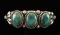 Native American Silver & Turquoise Cuff Bracelet