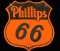 Antique Phillips 66 Porcelain Gasoline Sign