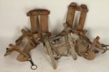 Collection of Wooden Pack Saddles