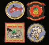 Lot of 4 Vietnam Theater Unit Patches