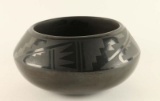 Vintage San Ildefonso Blackware Bowl