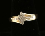 Small Diamond Cocktail Ring