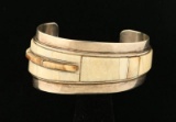 J. Woolsey Vintage Fossilized Bone Cuff