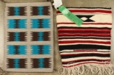 2 Small Navajo Sampler Rugs
