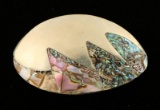 Sterling & Abalone Brooch