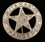 Old West Texas Rangers Law Badge