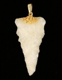 Quartz Arrowhead Pendant