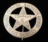 Old West Frontier Texas Rangers Badge