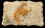 Classic Sterling Silver Marked Belt Buckle