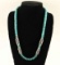 Kingman Turquoise & Coral Singer Style Necklace