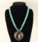 Old Pawn Turquoise & Coral Pendant