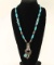 Turquoise & Sterling Navajo Kachina Necklace