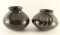 Lot of 2 Mata Ortiz Blackware Pots