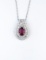 Exceptional Quality Ruby & Diamond Pendant