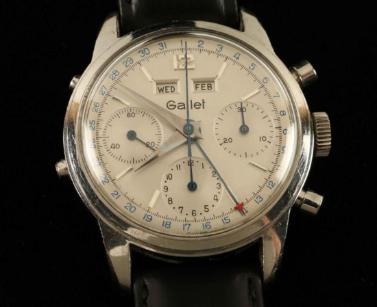 Gallet Triple Date Multichron Watch