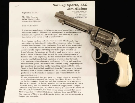 *Jerry Harper Engraved Colt 1877 Thunderer