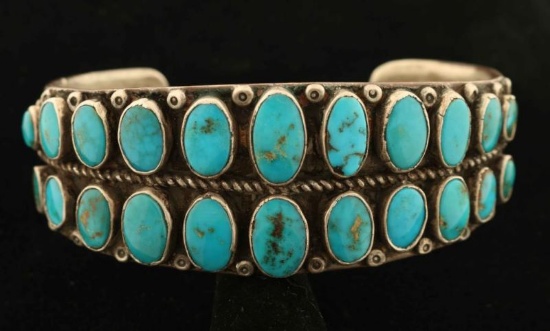 Turquoise & Sterling Silver Cuff