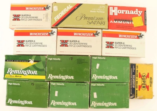 Lot of 375 H&H Ammo