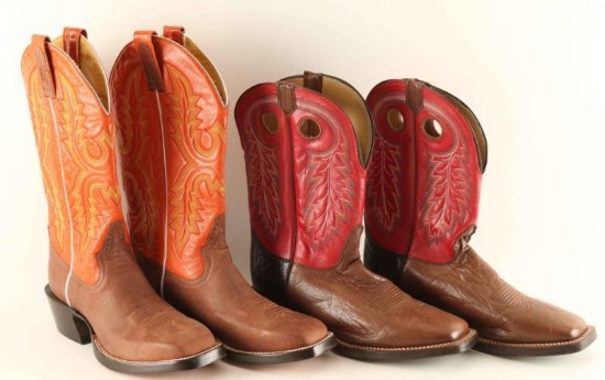 Two Pairs Cowboy Boots