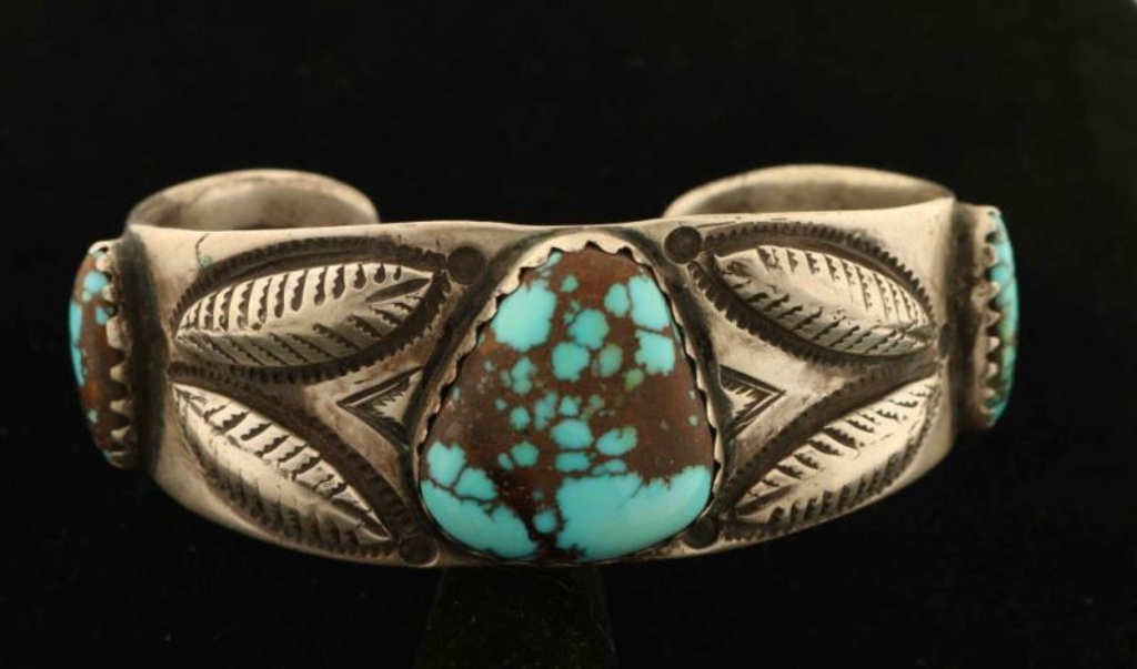 Sterling Silver & Turquoise Cuff