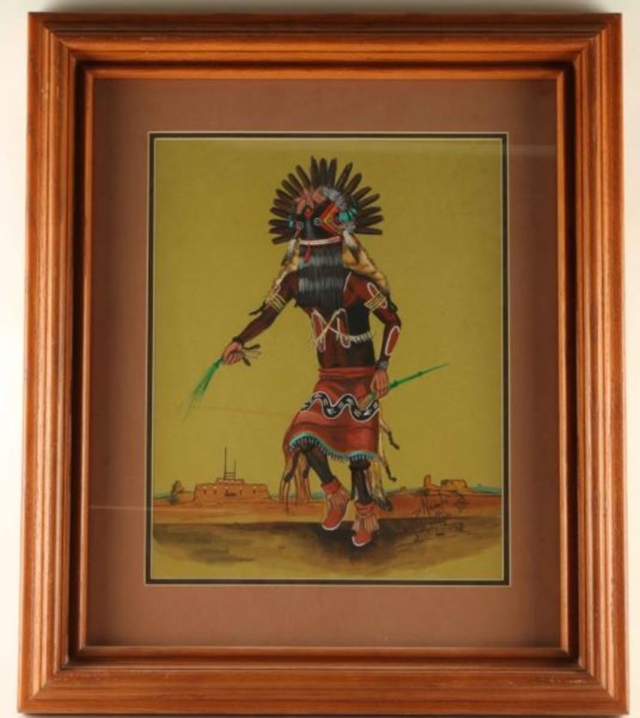 Original Tempera on Matboard by Daniel Namoki