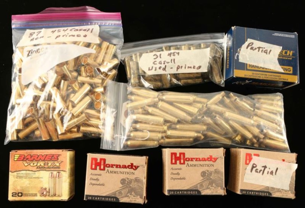 454 Casull Ammo & Brass Lot