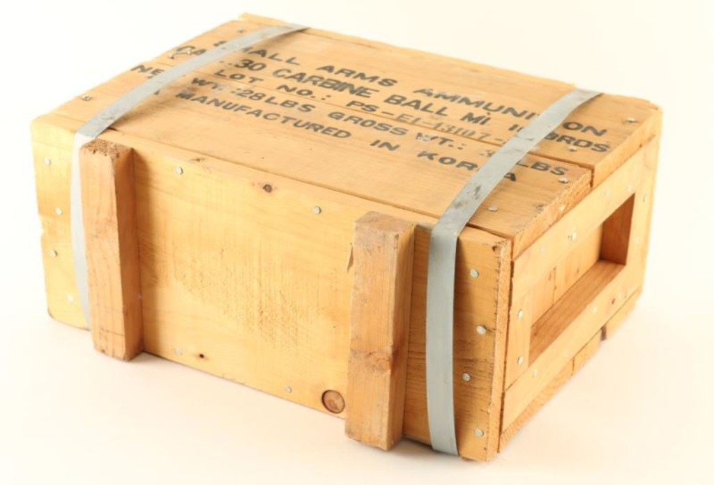 1000 Round Crate of Korean .30 Carbine Ammo