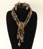 Diane Silver Necklace & Earrings Set