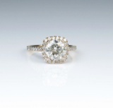 Brilliant 1.86 Carat Diamond Ring