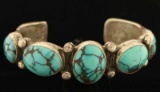 Sterling Silver & Turquoise Cuff