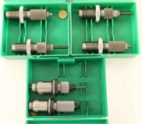 Lot of 3 Reloading Die Sets