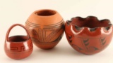 Vintage Hopi Pottery Set of 3