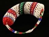 Crow Beaded Horn