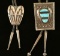 Lot of 2 Navajo Sterling Silver Bolo Ties