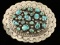 Navajo Turquoise Cluster Pin/ Pendant