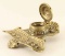 Vintage Brass Inkwell