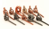 Lot of Mayan Repro Clay Pipes