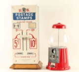 Postage Stamp & Bubble Gum Machine