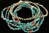 Lot of 2 Navajo Beaded Necklaces