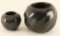 Lot of 2 Blackware Pots