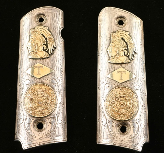 Extra Fancy Aztec Themed 1911 Grips