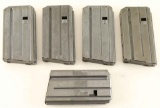 Lot of 5 Colt AR-15 Mags