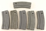 Lot of 6 30rd AR-15 Mags