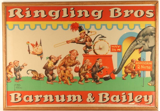Vintage Ringling Bros Barnum & Bailey Poster