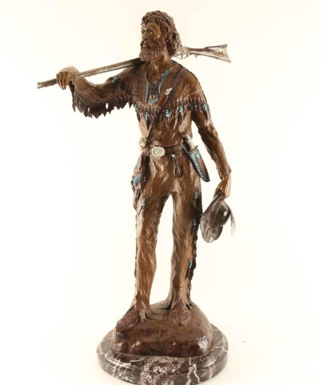 Bronze of Mountain Man