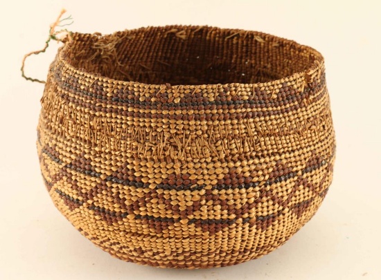 Antique Hupa Tribe Basket
