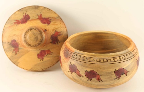 Carved Wooden Bowl by David Kittman