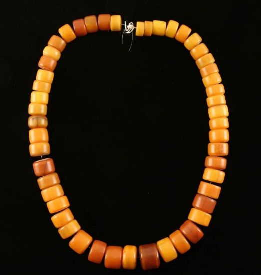 Large String of Honey Amber Beads