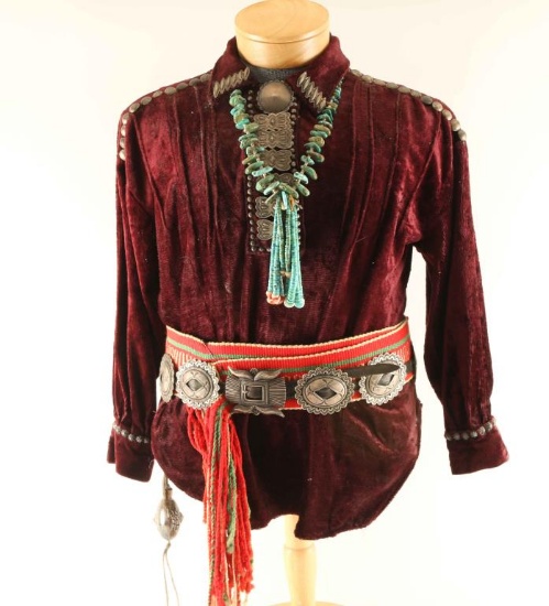 Traditional Navajo Shirt and Accessories